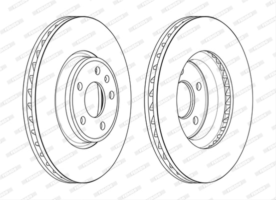 Disc Frana Pret/buc Livrabil 1 Buc Ferodo Audi DDF2596C-1