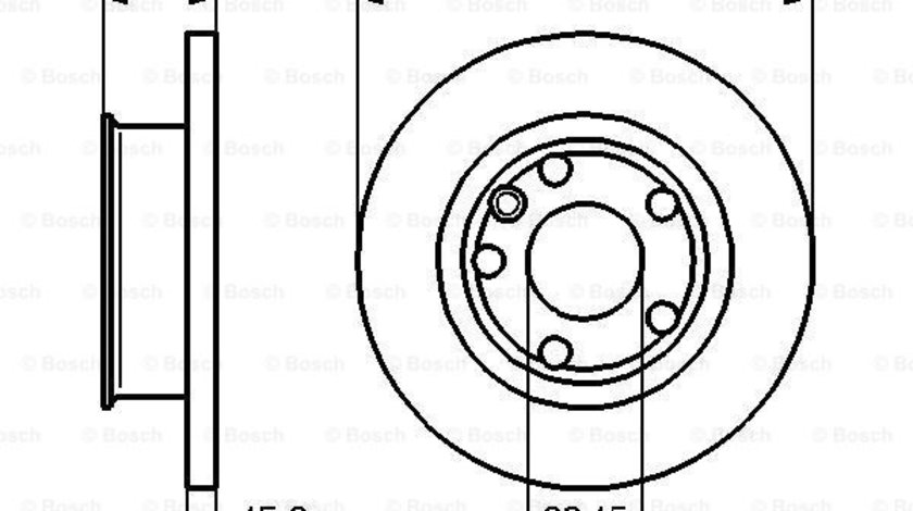 Disc frana punte fata (0986478547 BOSCH) VW