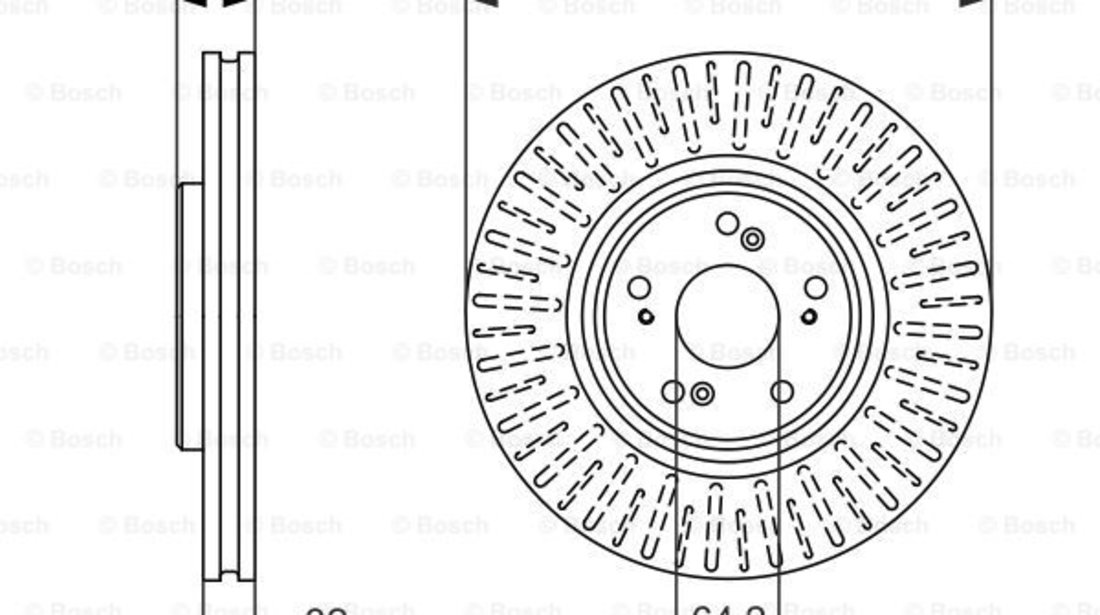 Disc frana punte fata (0986479741 BOSCH) HONDA