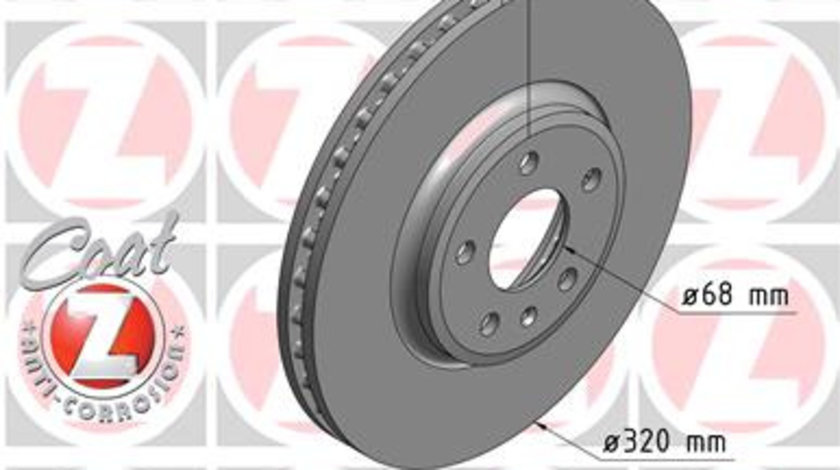 Disc frana punte fata (100333120 ZIMMERMANN) AUDI,AUDI (FAW)