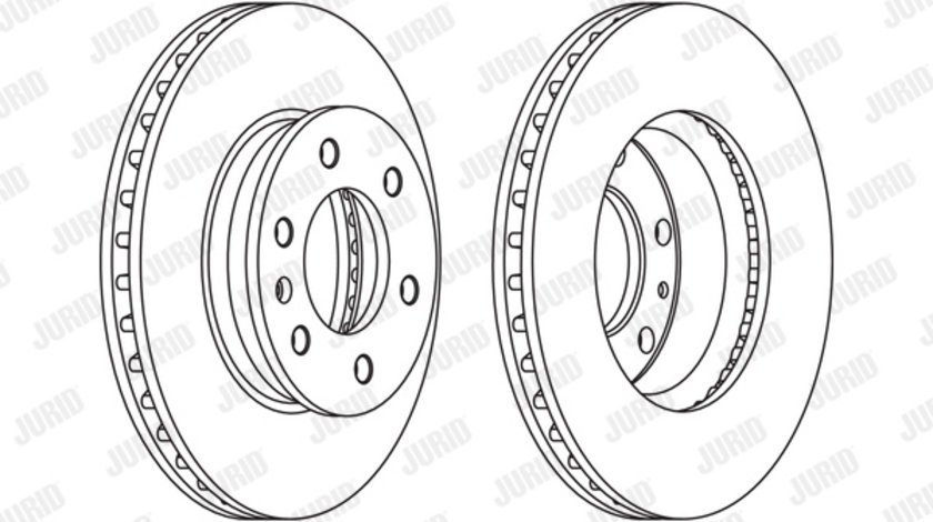 Disc frana punte fata (569136J JURID) MERCEDES-BENZ,VW