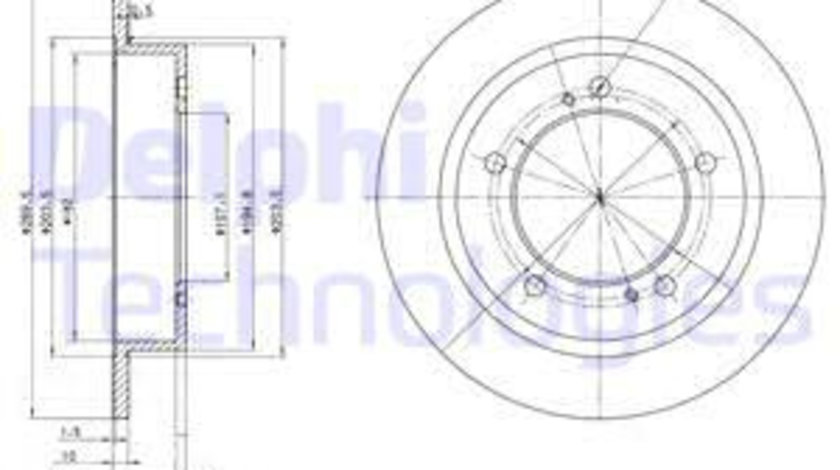 Disc frana punte fata (BG2584 DELPHI) SUZUKI