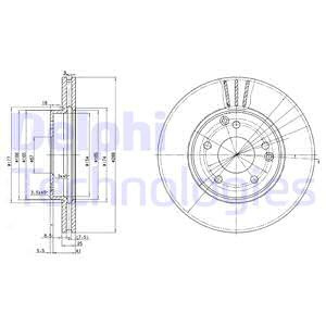 Disc frana punte fata (BG3240C DELPHI) MERCEDES-BENZ