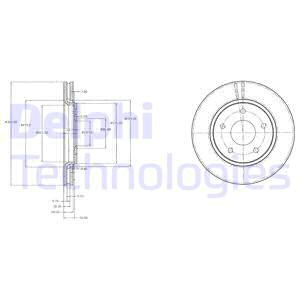 Disc frana punte fata (BG4212 DELPHI) CHRYSLER,DODGE,FIAT,VW