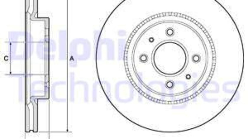 Disc frana punte fata (BG4743C DELPHI) HYUNDAI,KIA