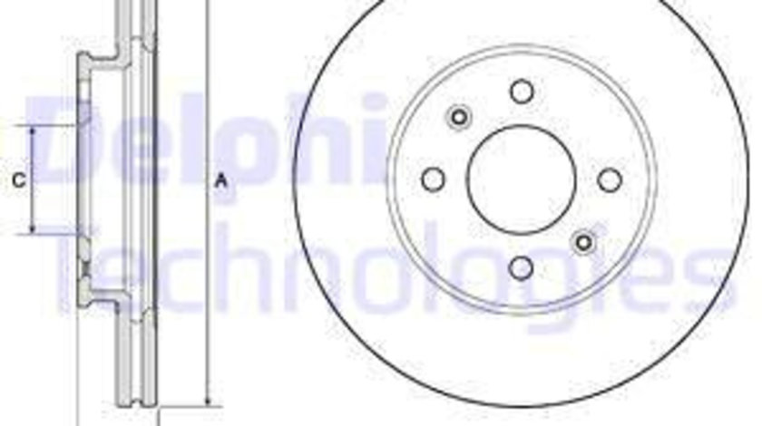 Disc frana punte fata (BG4744C DELPHI) HYUNDAI,HYUNDAI (BEIJING),KIA,KIA (DYK)