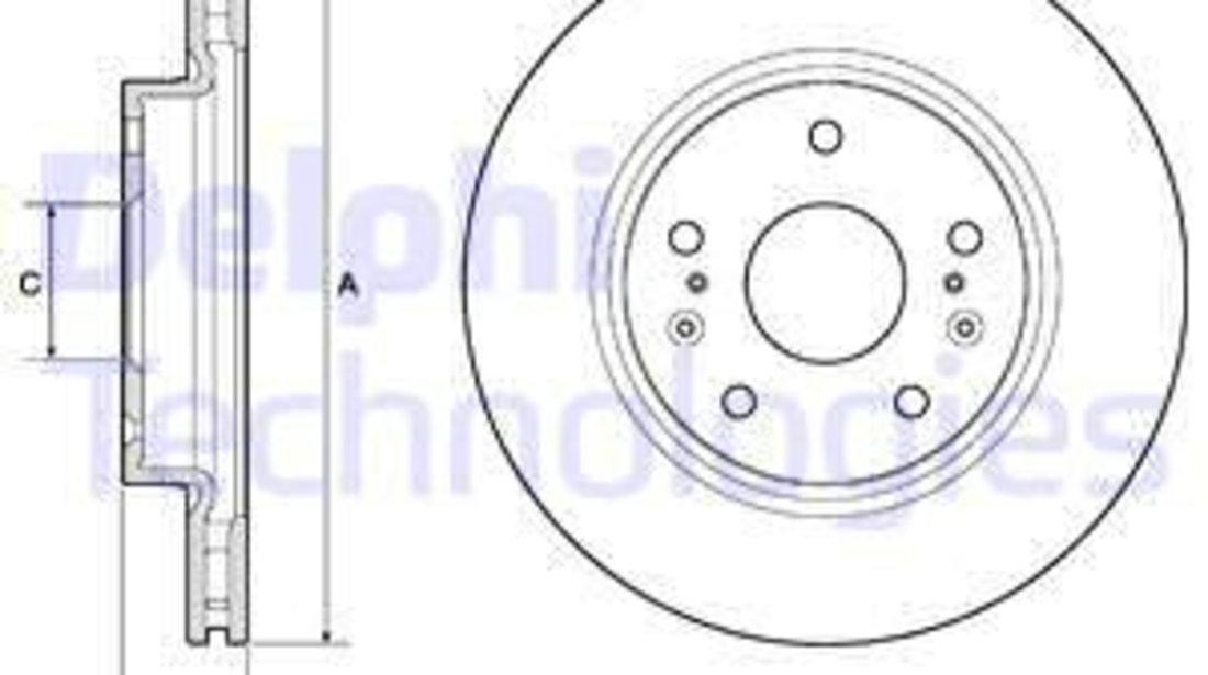 Disc frana punte fata (BG4764C DELPHI) SUZUKI