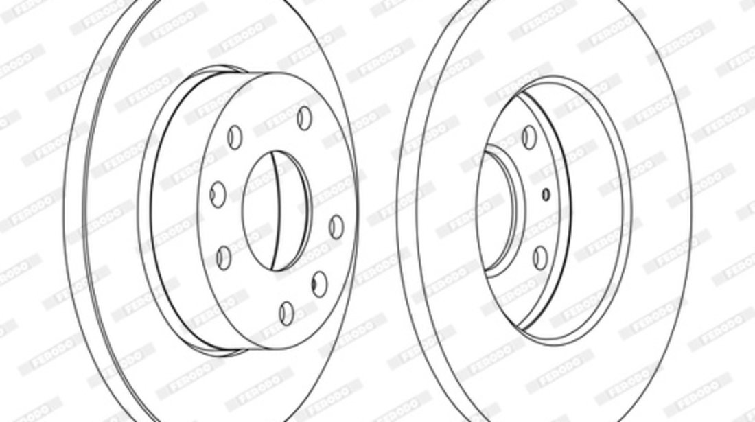 Disc frana punte fata (DDF1100C FERODO PREMIER) LAND ROVER