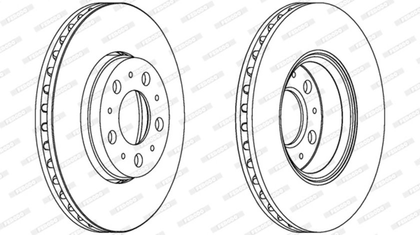 Disc frana punte fata (DDF1163C FERODO PREMIER) VOLVO