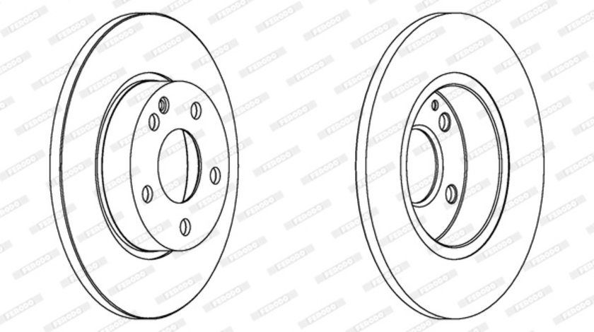 Disc frana punte fata (DDF1219C FERODO) MERCEDES-BENZ