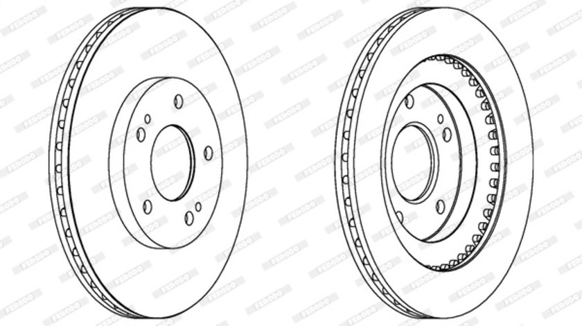 Disc frana punte fata (DDF1399 FERODO) MITSUBISHI