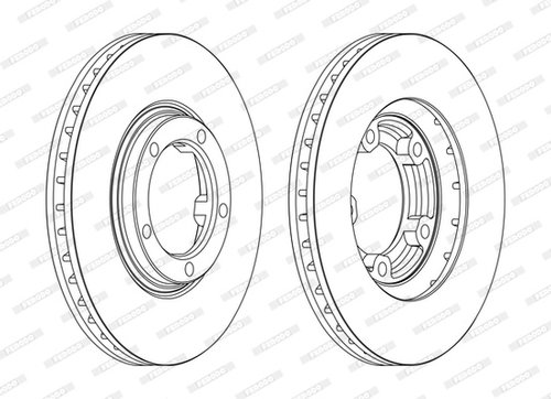 Disc frana punte fata (DDF1404C FERODO PREMIER) FENGXING,HYUNDAI,JAC