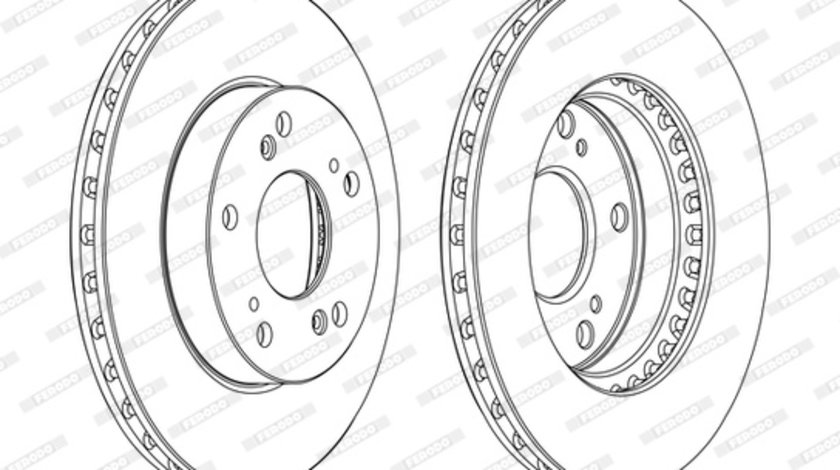 Disc frana punte fata (DDF1939C FERODO) HONDA