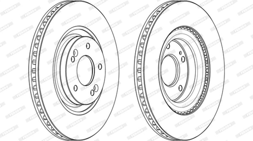 Disc frana punte fata (DDF2199C FERODO) HYUNDAI,KIA