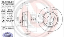 Disc frana puntea spate (08536621 ABS) BMW,BMW (BR...