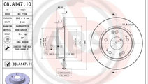 Disc frana puntea spate (08A14711 ABS) CIIMO,HONDA...