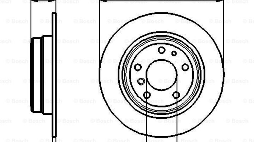 Disc frana puntea spate (0986478321 BOSCH) BMW