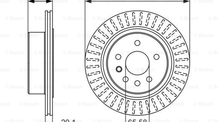 Disc frana puntea spate (0986479394 BOSCH) OPEL,VAUXHALL