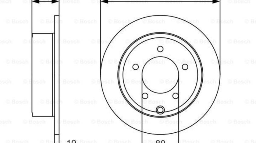 Disc frana puntea spate (0986479A39 BOSCH) CHRYSLER,DODGE,JEEP