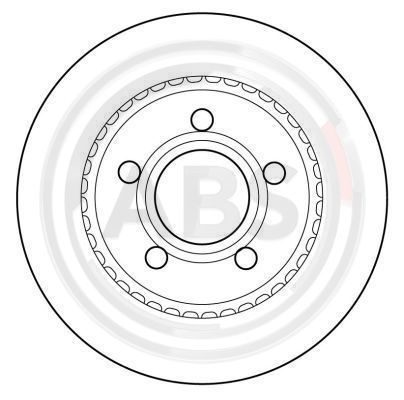 Disc frana puntea spate (15937 ABS) AUDI