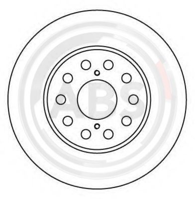 Disc frana puntea spate (16612 ABS) TOYOTA