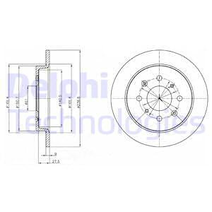 Disc frana puntea spate (BG4334 DLP) HONDA