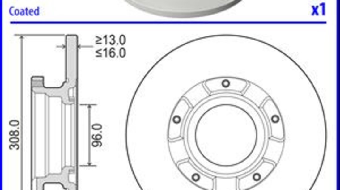 Disc frana puntea spate (BG9198C DELPHI) FORD