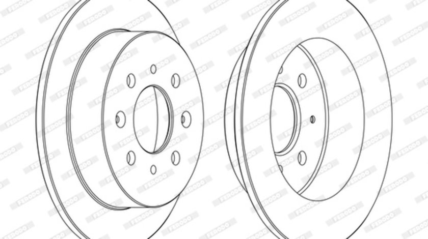 Disc frana puntea spate (DDF1358C FERODO) ACURA,HONDA