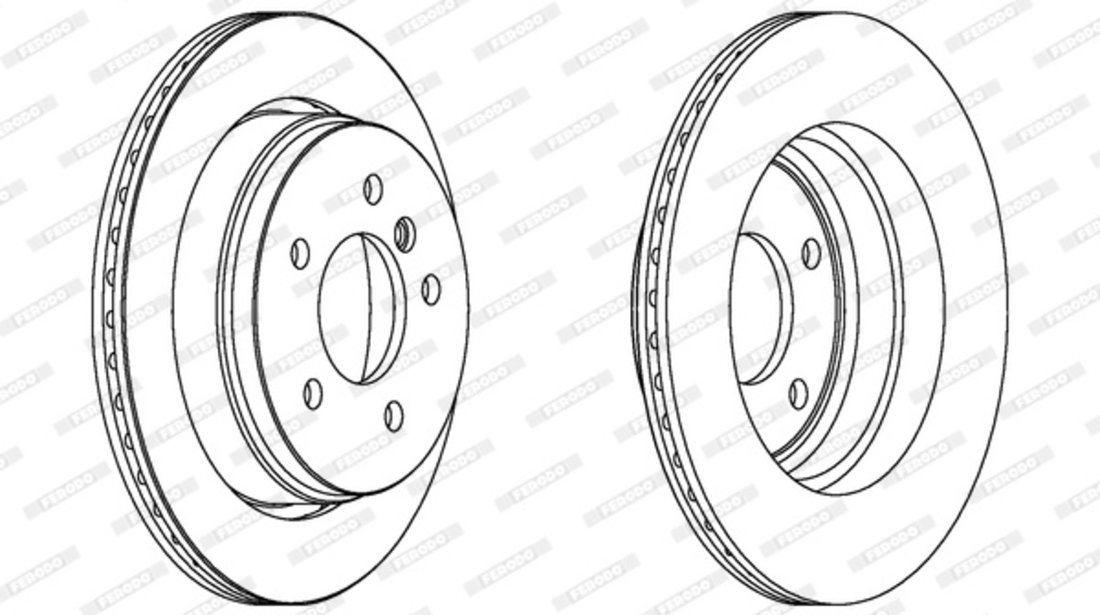 Disc frana puntea spate (DDF1581 FERODO) BMW