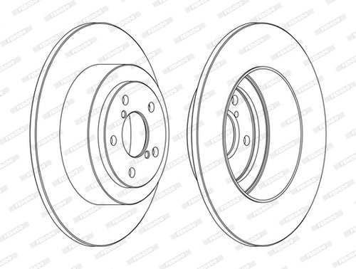 Disc frana puntea spate (DDF1647C FERODO) SUBARU