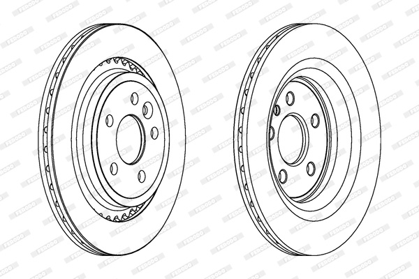 Disc frana puntea spate (DDF1681C FERODO PREMIER) VOLVO