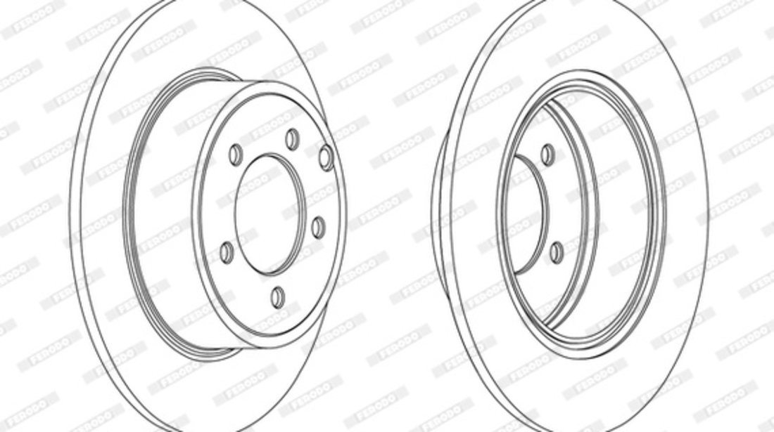 Disc frana puntea spate (DDF1763C FERODO PREMIER) CHRYSLER,DODGE,JEEP