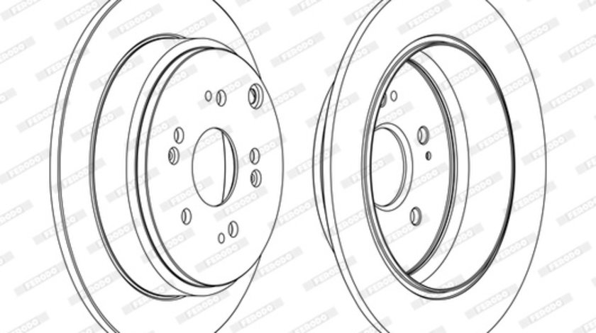 Disc frana puntea spate (DDF1860C FERODO) ACURA,HONDA