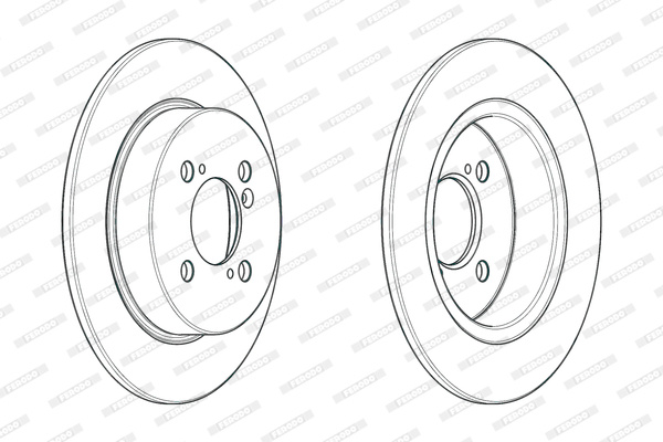 Disc frana puntea spate (DDF2071C FERODO) SUZUKI