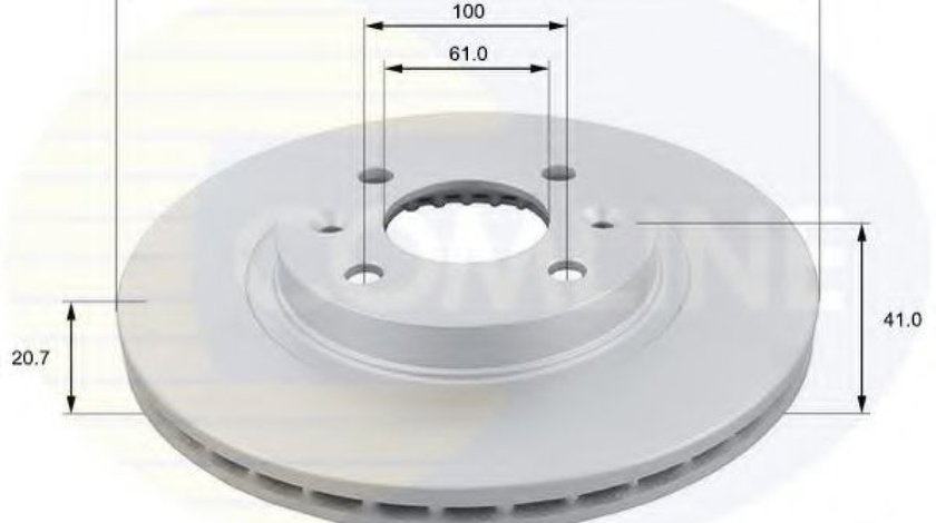 Disc frana RENAULT CLIO I (B/C57, 5/357) (1990 - 1998) COMLINE ADC1507V piesa NOUA