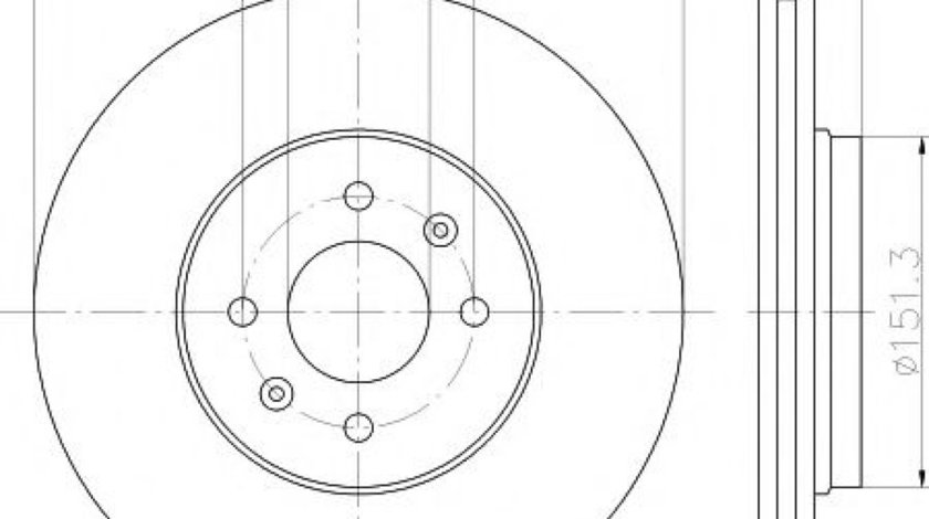 Disc frana RENAULT CLIO II (BB0/1/2, CB0/1/2) (1998 - 2005) TEXTAR 92254603 piesa NOUA