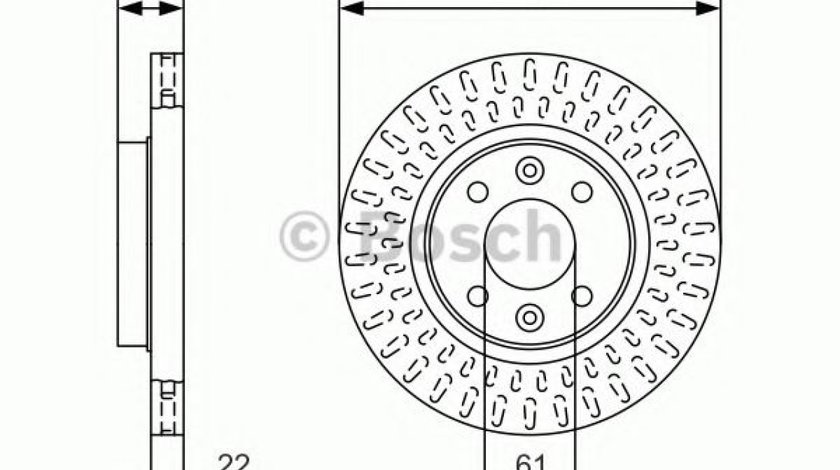 Disc frana RENAULT CLIO IV (2012 - 2016) BOSCH 0 986 479 A86 piesa NOUA