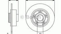 Disc frana RENAULT CLIO IV (2012 - 2016) BOSCH 0 9...