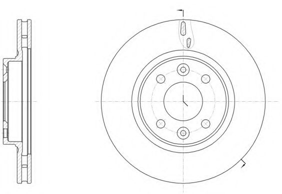 Disc frana RENAULT CLIO IV (2012 - 2016) REMSA 61535.10 piesa NOUA