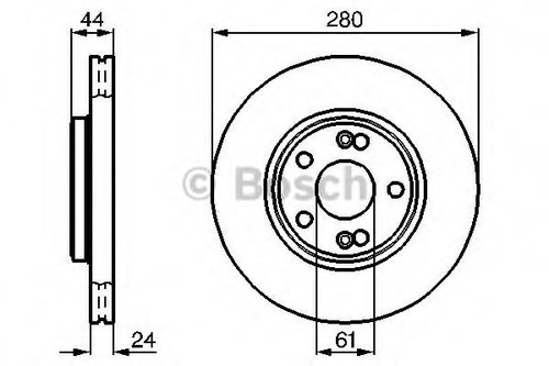 Disc frana RENAULT ESPACE III (JE0) (1996 - 2002) BOSCH 0 986 478 734 piesa NOUA