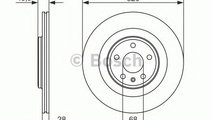 Disc frana RENAULT ESPACE V (2015 - 2016) BOSCH 0 ...