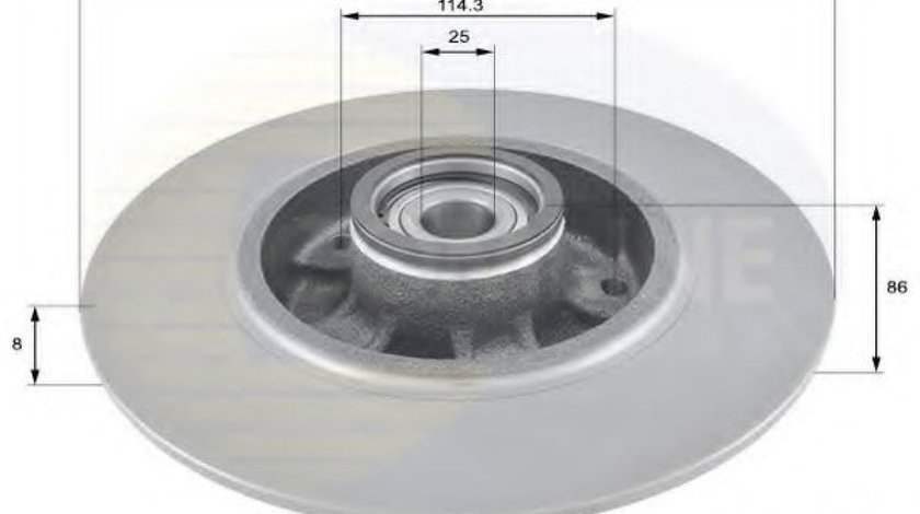 Disc frana RENAULT FLUENCE (L30) (2010 - 2016) COMLINE ADC3015 piesa NOUA