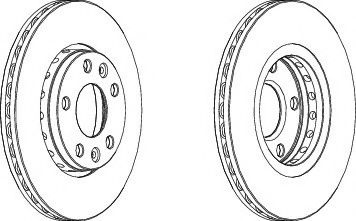 Disc frana RENAULT FLUENCE (L30) (2010 - 2016) FERODO DDF1728 piesa NOUA