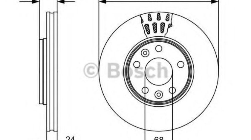 Disc frana RENAULT GRAND SCENIC III (JZ0/1) (2009 - 2016) BOSCH 0 986 479 553 piesa NOUA