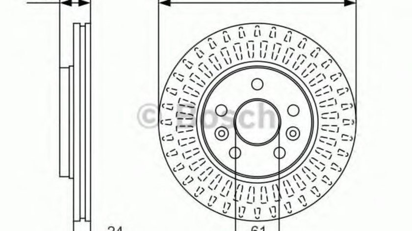 Disc frana RENAULT KANGOO BE BOP (KW0/1) (2009 - 2016) BOSCH 0 986 479 S66 piesa NOUA