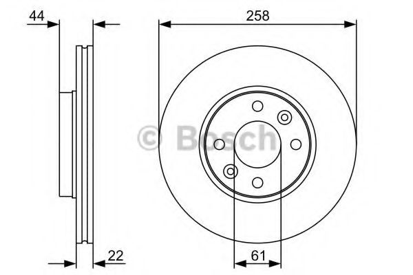 Disc frana RENAULT KANGOO Express (FW0/1) (2008 - 2016) BOSCH 0 986 479 556 piesa NOUA