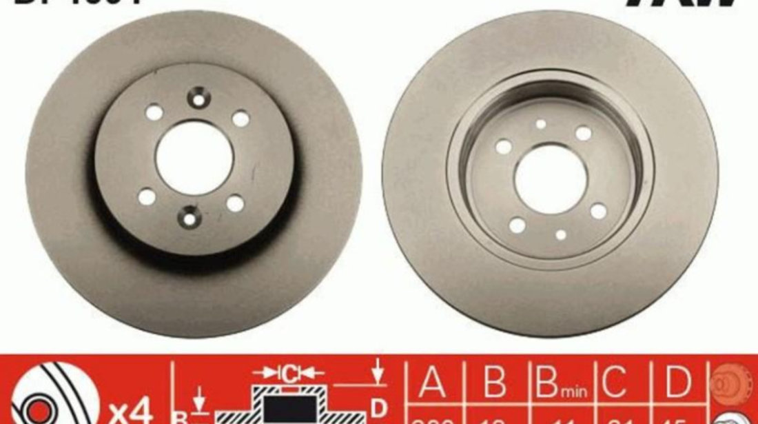 Disc frana Renault KANGOO Rapid (FC0/1_) 1997-2016 #2 08946510