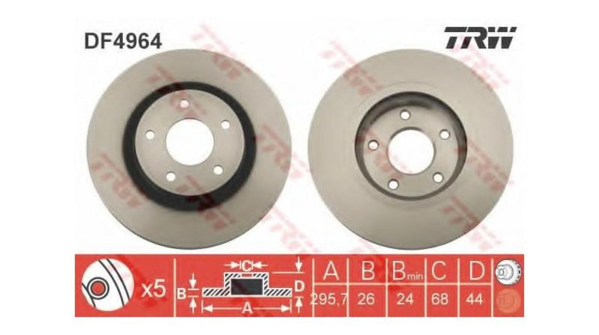 Disc frana Renault KOLEOS (HY_) 2008-2016 #3 0986479358