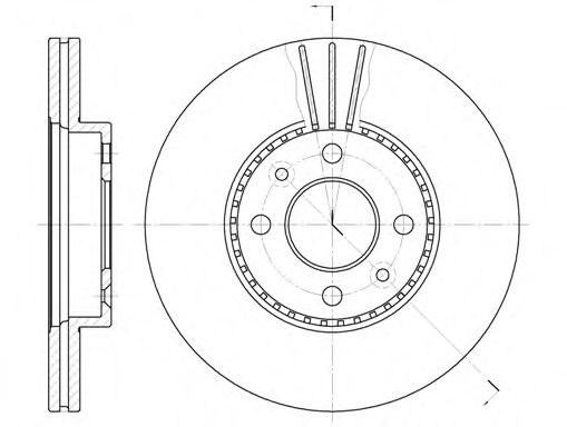 Disc frana RENAULT LAGUNA I (B56, 556) (1993 - 2001) REMSA 6227.10 piesa NOUA