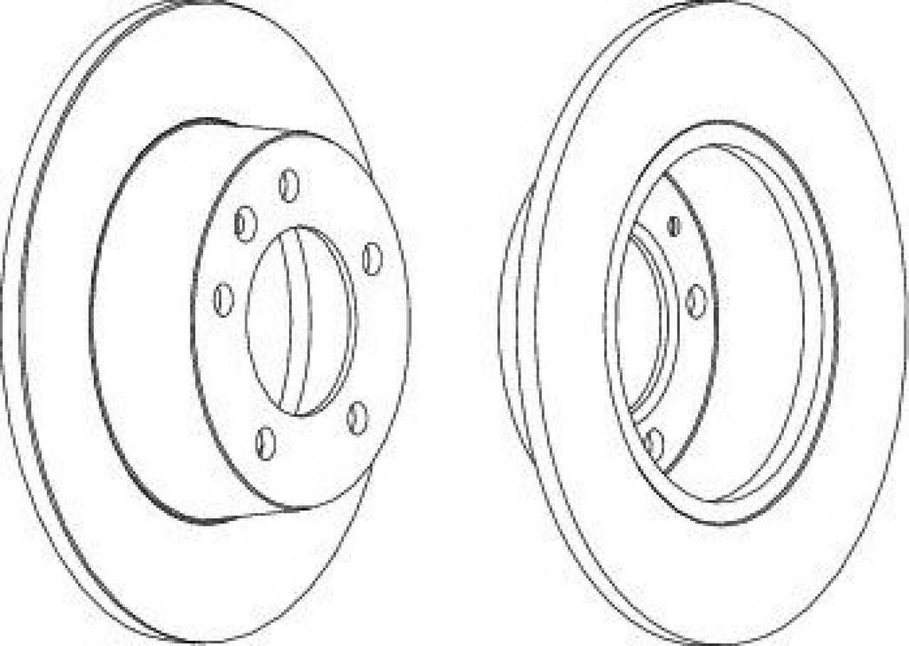 Disc frana RENAULT MASTER II bus (JD) (1998 - 2010) FERODO DDF1272C piesa NOUA